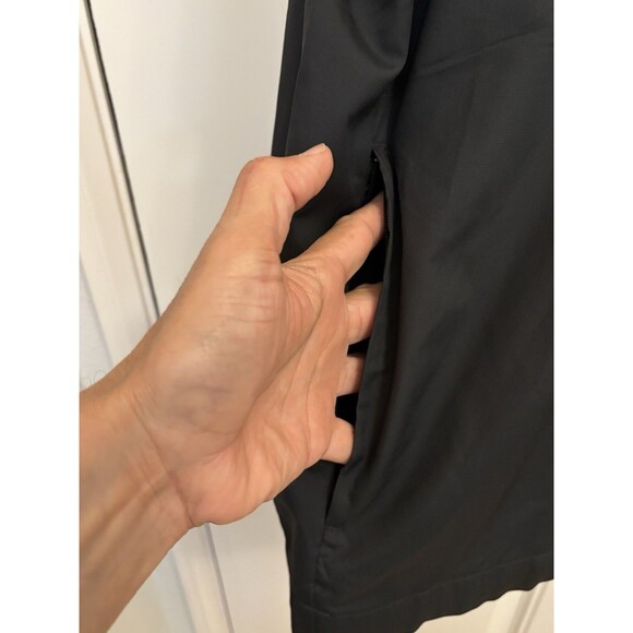 Nike Golf Men's Windbreaker Jacket Long Sleeve Black V-Neck CLIMA-FIT size XL - Picture 5 of 14